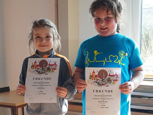 GM 2026: Lichtgewehr-Auflage Schüler IV w